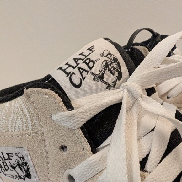 Vans Half Cab Baker Skate Shoes Beige Suede Paisley US 6 NEW! - Picture 7 of 13